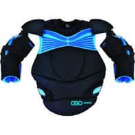 It is designed to offer excellent protection and movement of the goalie. One of its kind looking like military armor.