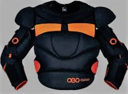 The OBO Cloud Body Armour is designed with body-hugging rib and lower abdomen protection. It is made in consideration of the budget for both the high school player and a club player.