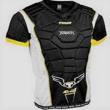 The Tour Hockey Grunt RTX-5 Adult Upper Body Protector gives protection for inline hockey players. It also provides more confidence when fighting in the corners while ensuring there is free movement.